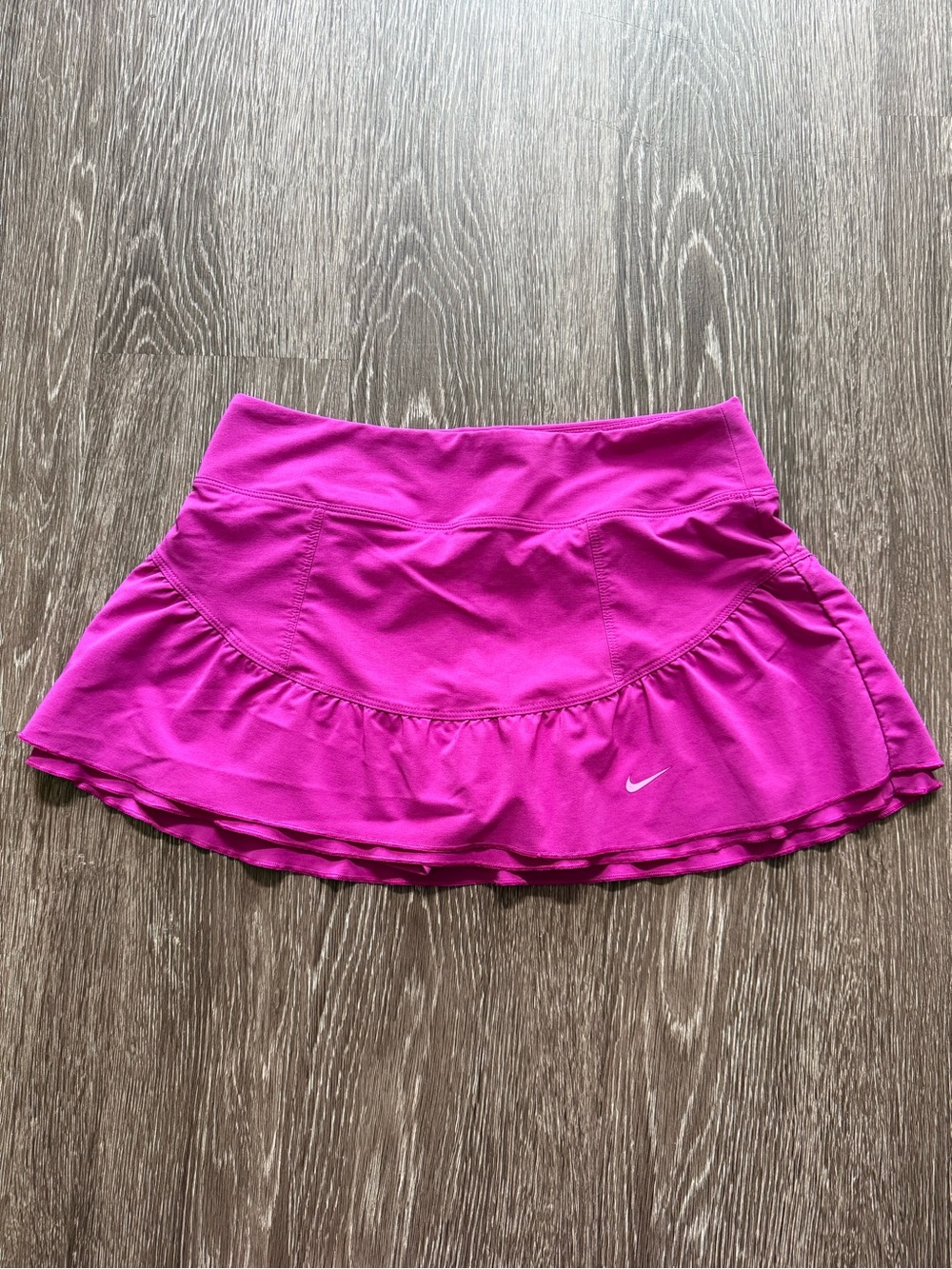 Nike Women’s Magenta Ruffled Athletic Skort